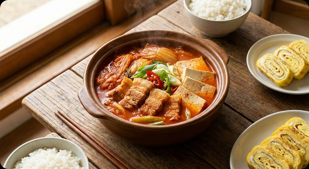 The Ultimate Korean Food Guide: Authentic Kimchi-jjigae Stew Recipe (Pork Kimchi Stew) 🥘