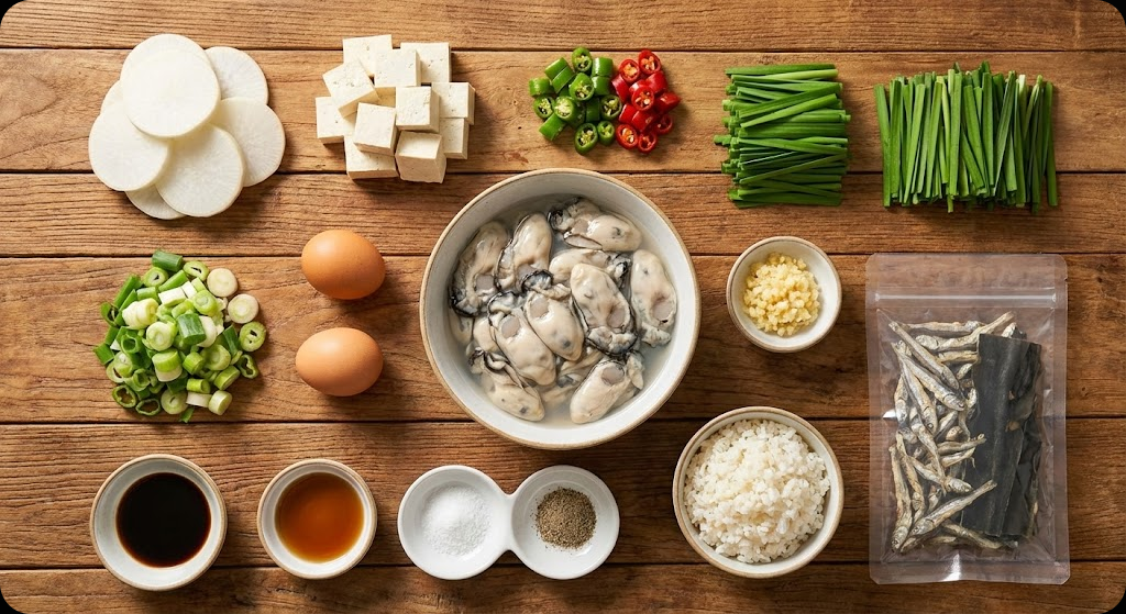 굴국밥 - ingredients