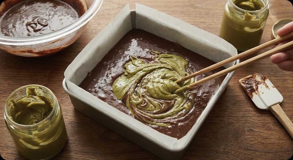 피스타치오 초콜릿 스낵 케이크 - step_4