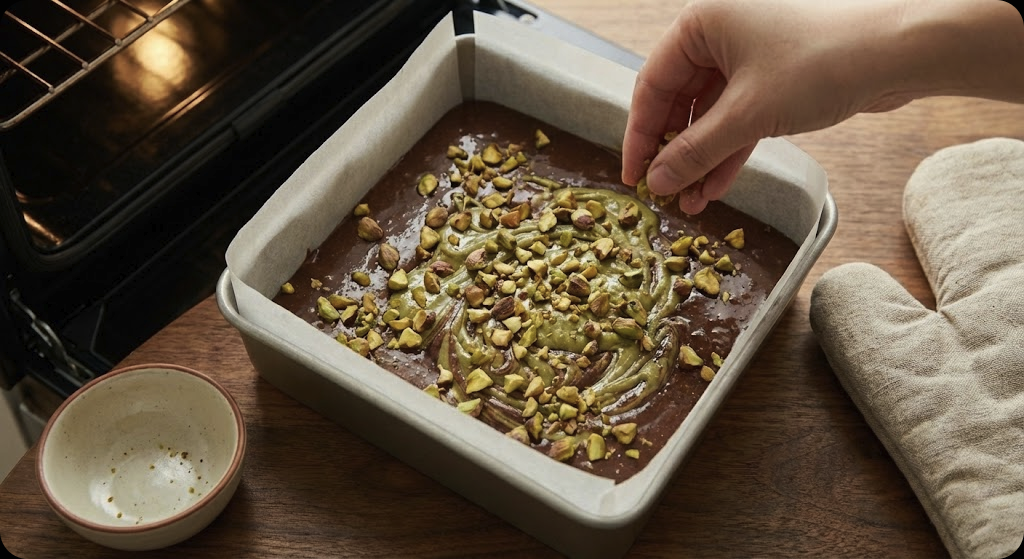 피스타치오 초콜릿 스낵 케이크 - step_5