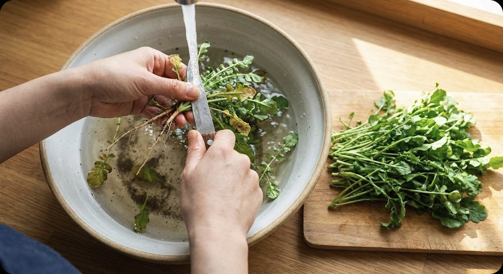 향긋한 냉이 바지락 된장찌개 - step_1