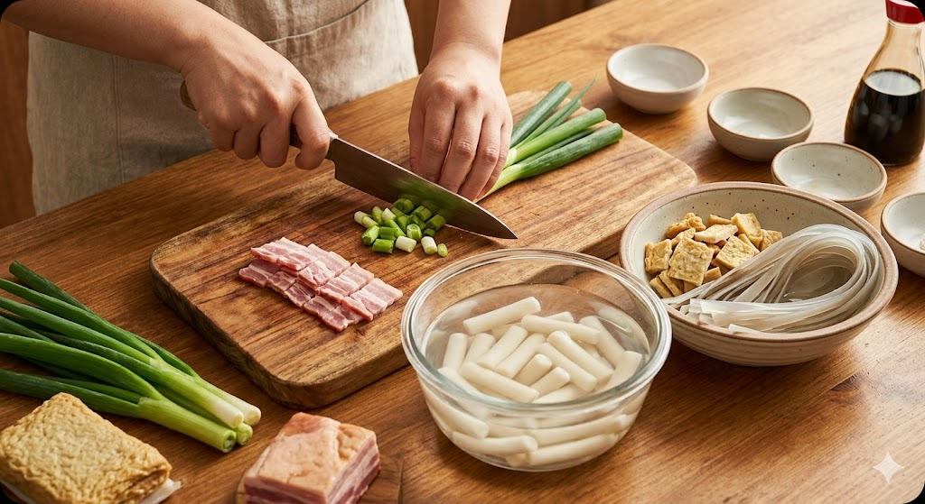 마라로제 떡볶이 조리 과정 1단계