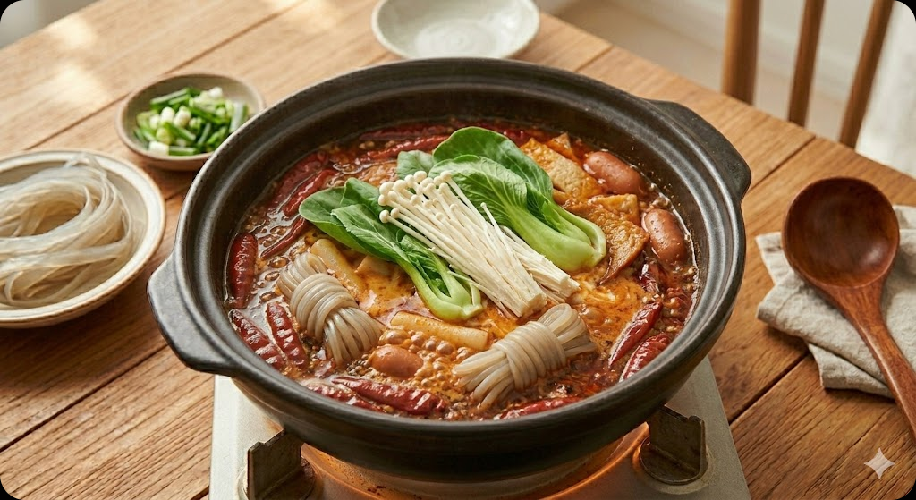 마라로제 떡볶이 조리 과정 6단계