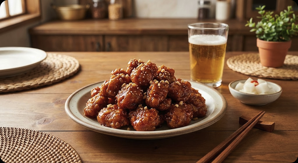 한국식 팝콘치킨 - hero