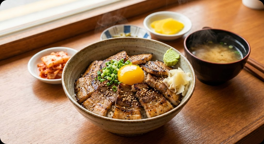 짚불향 돼지덮밥 - hero