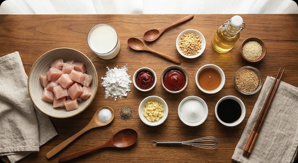 한국식 팝콘치킨 - ingredients