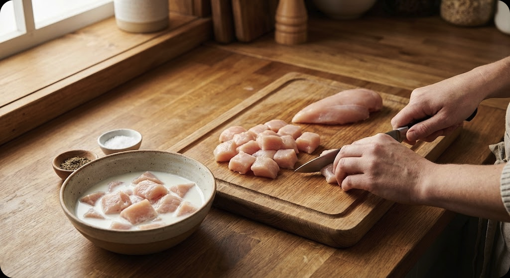 한국식 팝콘치킨 - step_1