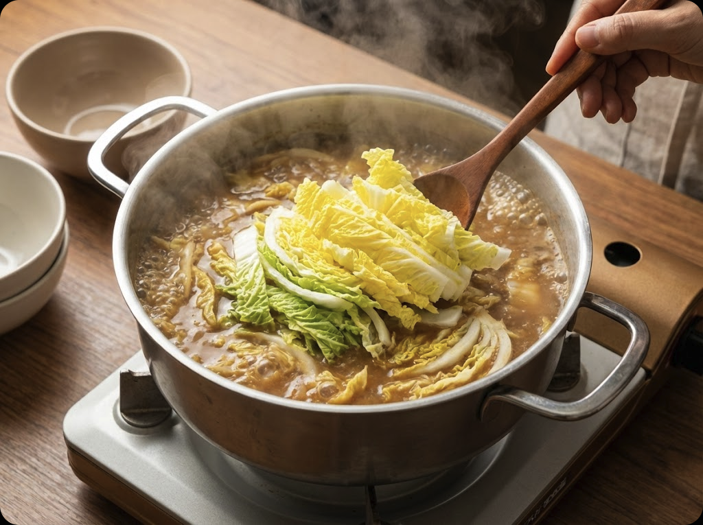 알배추 된장국 - step_3