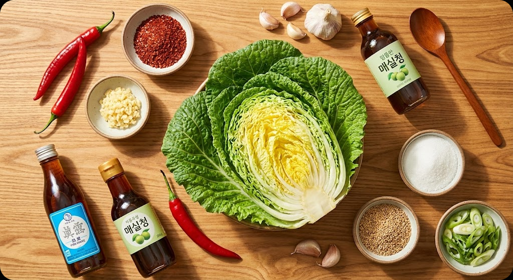 봄동 겉절이 - ingredients