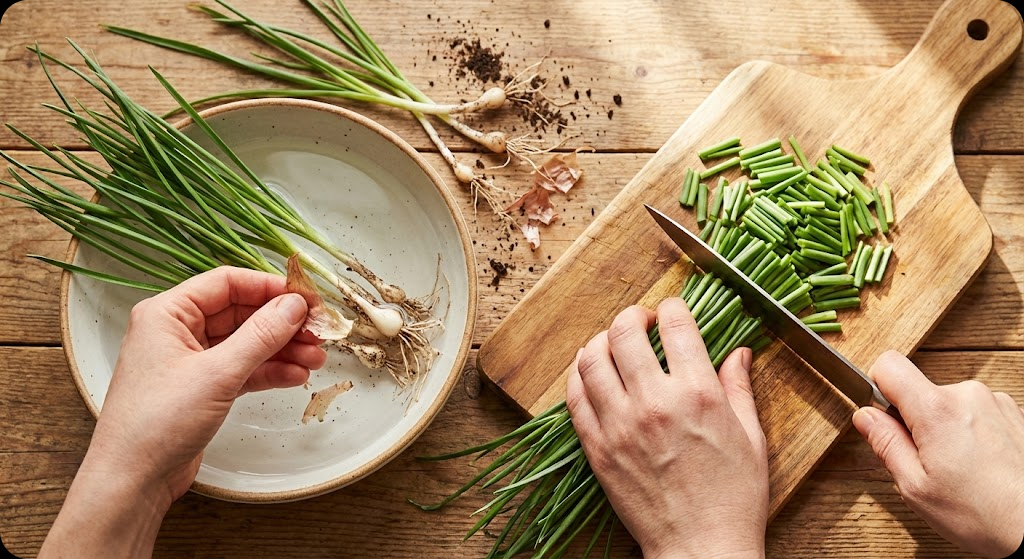달래간장 비빔국수 조리 과정 1단계