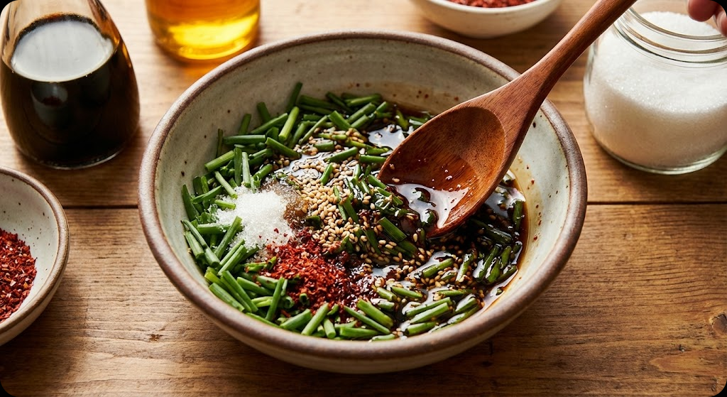 달래간장 비빔국수 조리 과정 2단계