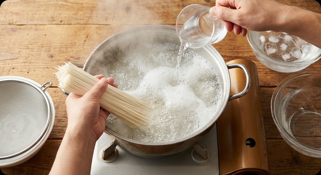 달래간장 비빔국수 조리 과정 3단계