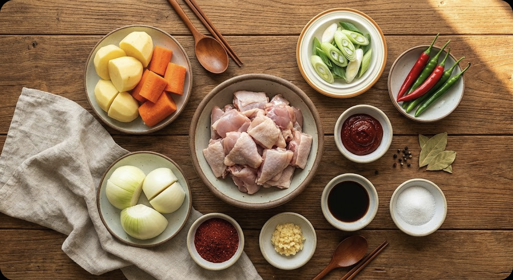 닭볶음탕 - ingredients
