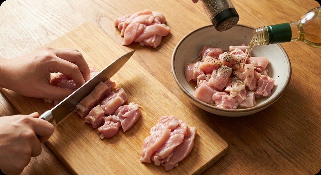 로제 닭갈비 조리 과정 1단계