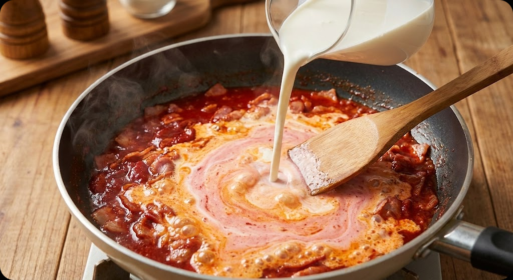 고추장 크림 떡볶이 조리 과정 4단계