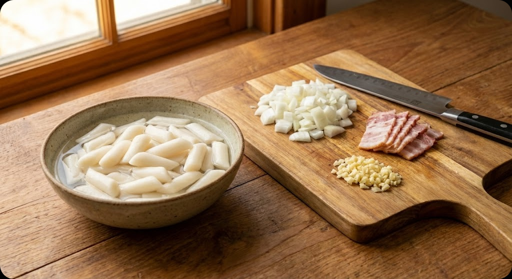 고추장 크림떡볶이 조리 과정 1단계