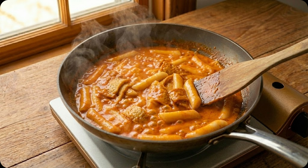 고추장 크림떡볶이 조리 과정 5단계