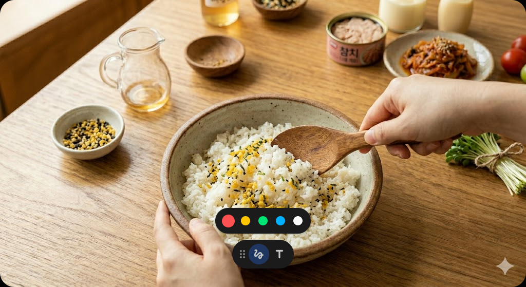 Step 2 of making Spring Picnic One-Bite Inari Sushi