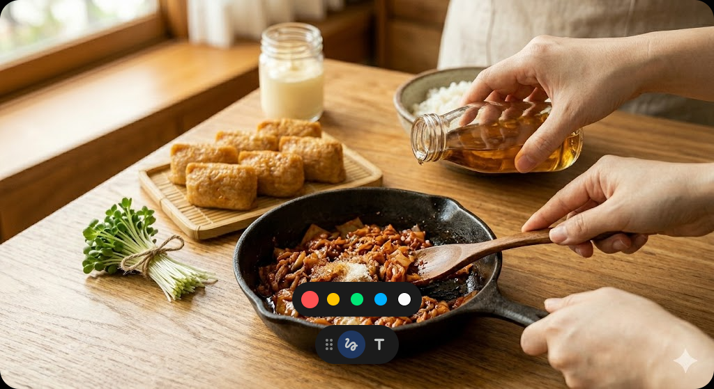 Step 5 of making Spring Picnic One-Bite Inari Sushi