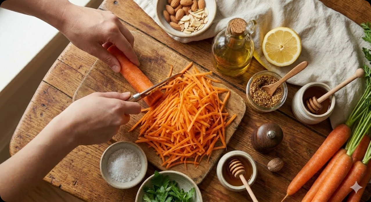 당근라페 (당근샐러드) 조리 과정 1단계