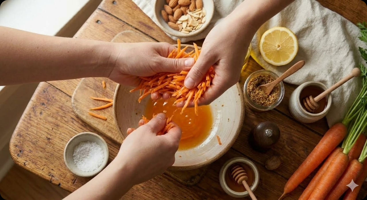 당근라페 (당근샐러드) 조리 과정 2단계