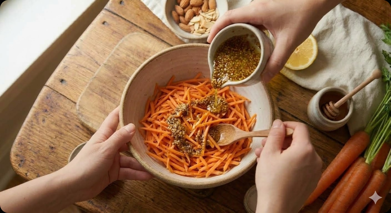 당근라페 (당근샐러드) 조리 과정 4단계