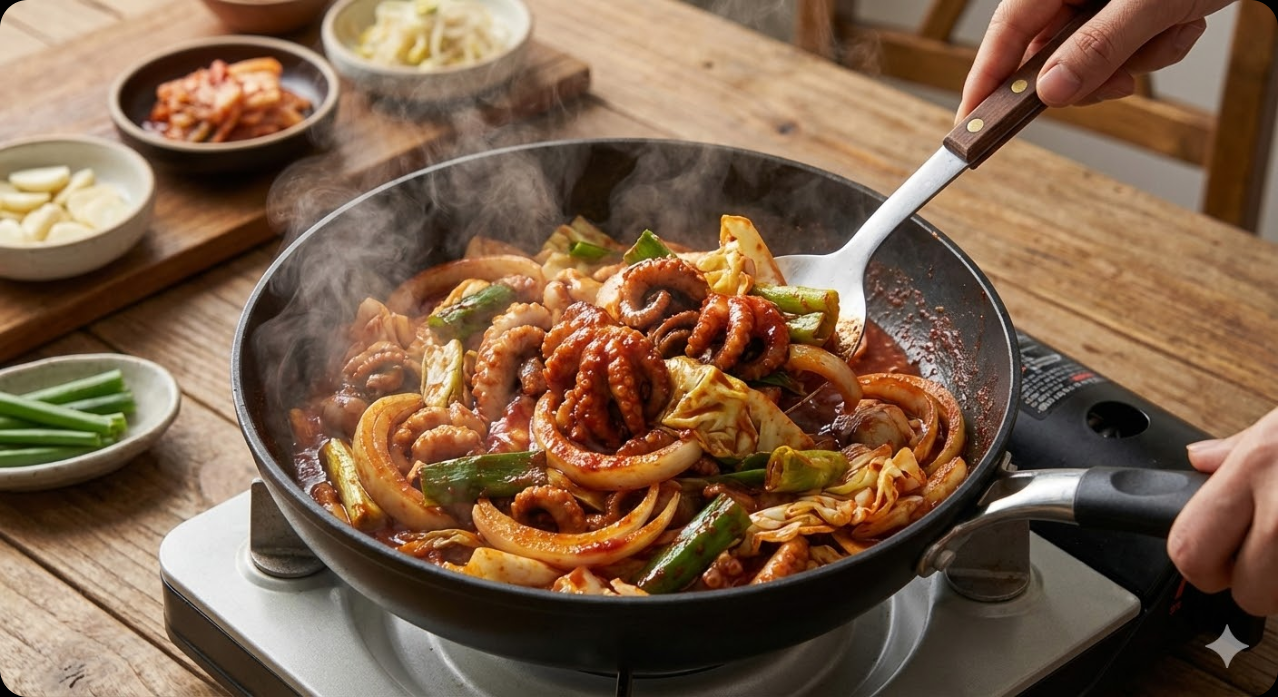 매콤한 쭈꾸미볶음 조리 과정 5단계