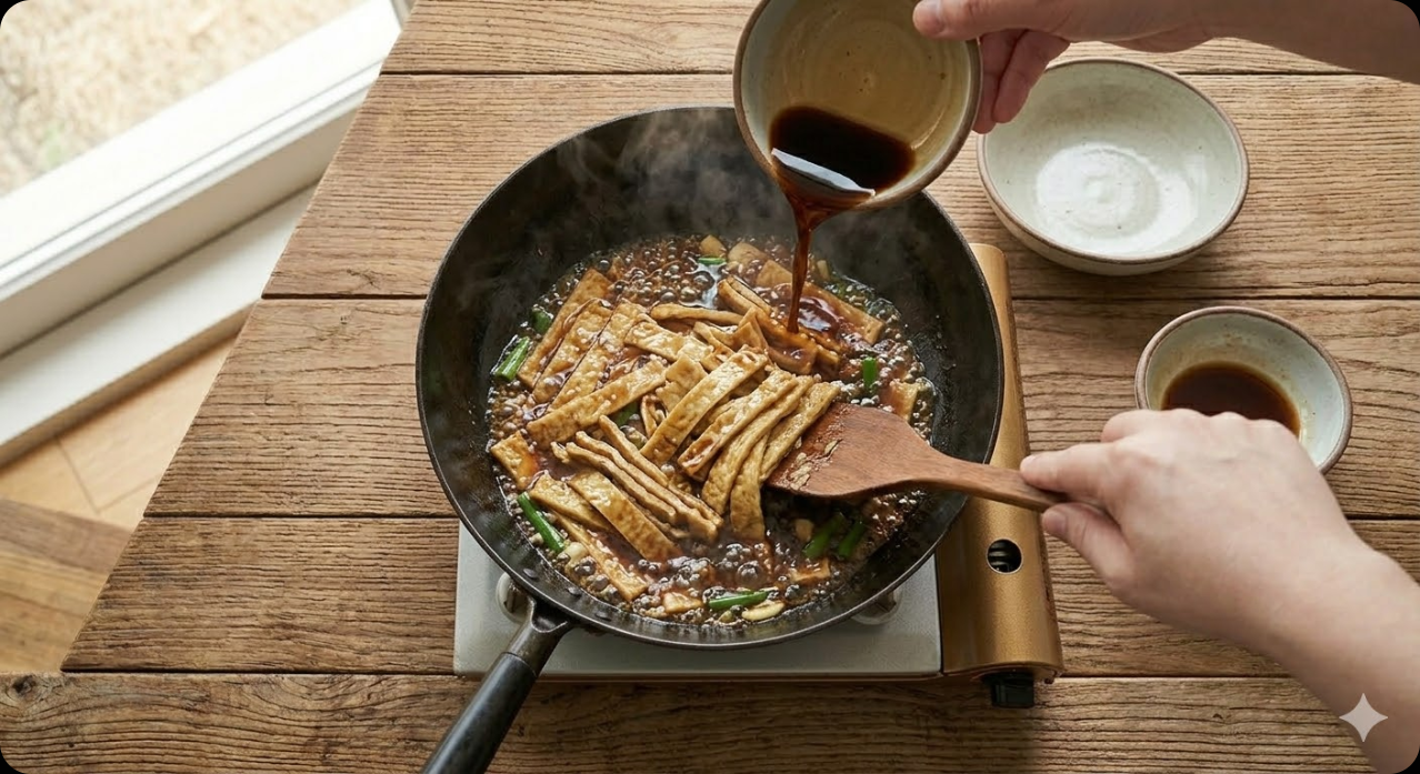 어묵볶음 조리 과정 4단계