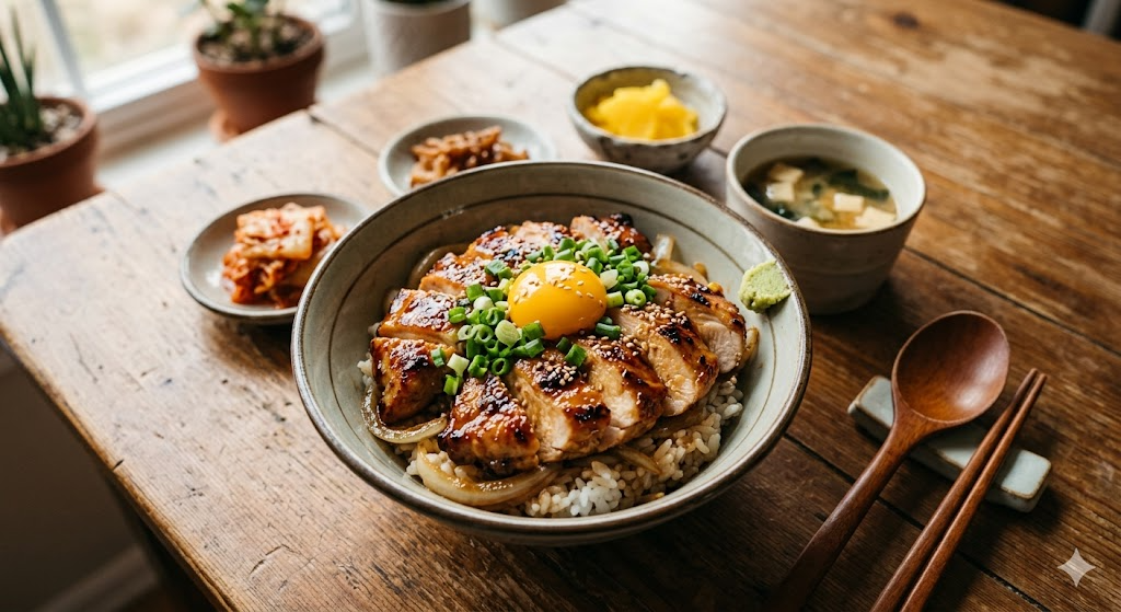 🍗 Crispy Chicken Breast Steak Rice Bowl (닭가슴살 스테이크 덮밥): Healthy Korean Meal