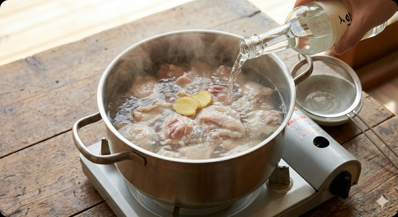 닭도리탕 조리 과정 1단계