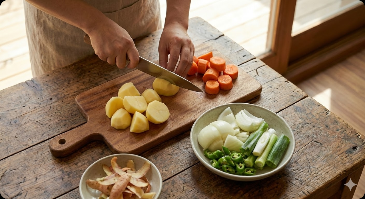 닭도리탕 조리 과정 2단계