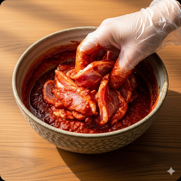 김치즈 제육볶음 조리 과정 1단계