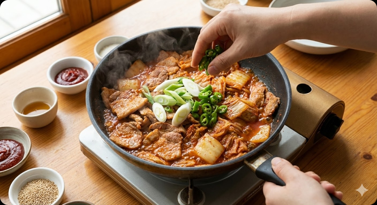 김치즈 제육볶음 조리 과정 4단계