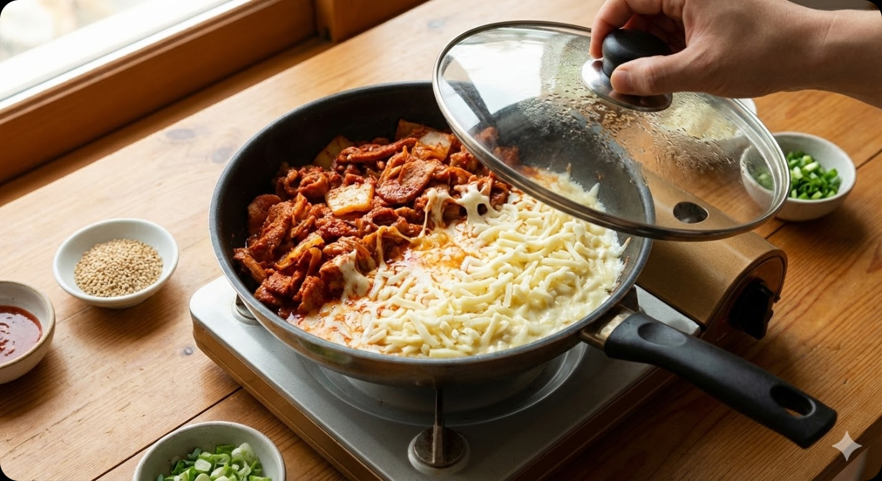 김치즈 제육볶음 조리 과정 5단계