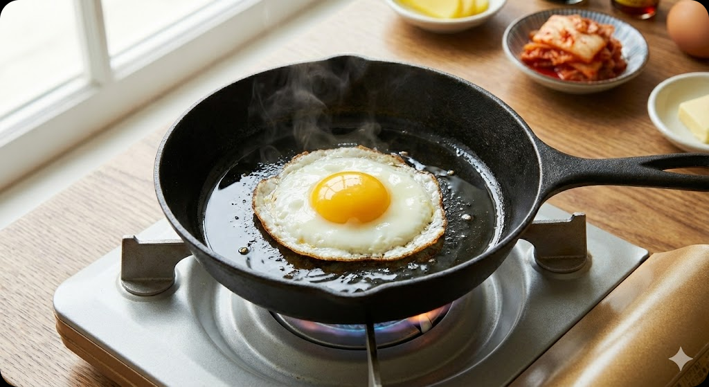 고추장 버터 계란밥 조리 과정 2단계