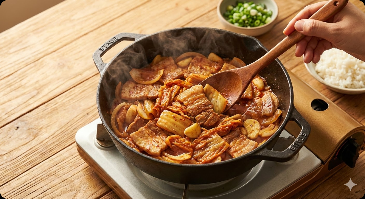 돼지고기 김치찌개 조리 과정 3단계