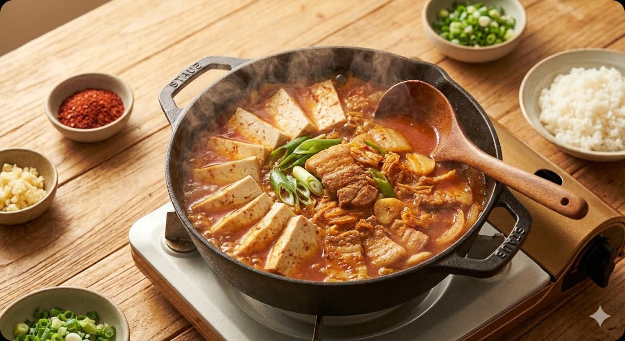 돼지고기 김치찌개 조리 과정 4단계