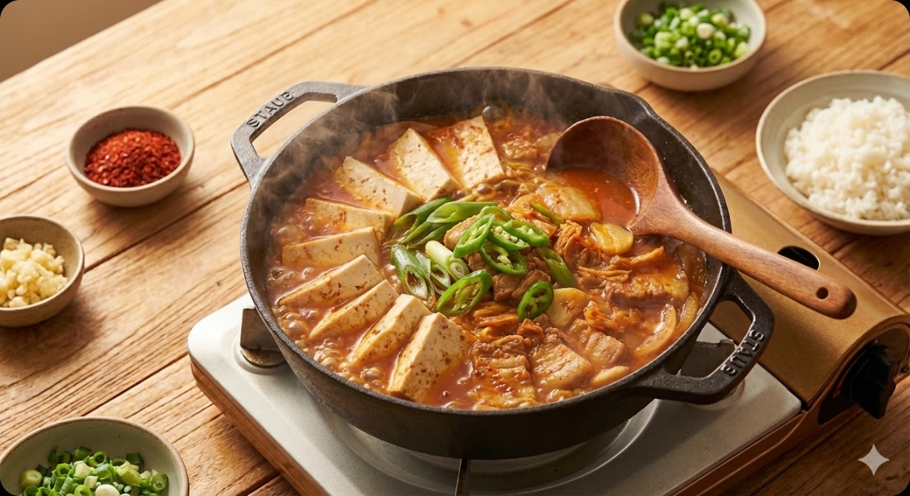 돼지고기 김치찌개 조리 과정 5단계