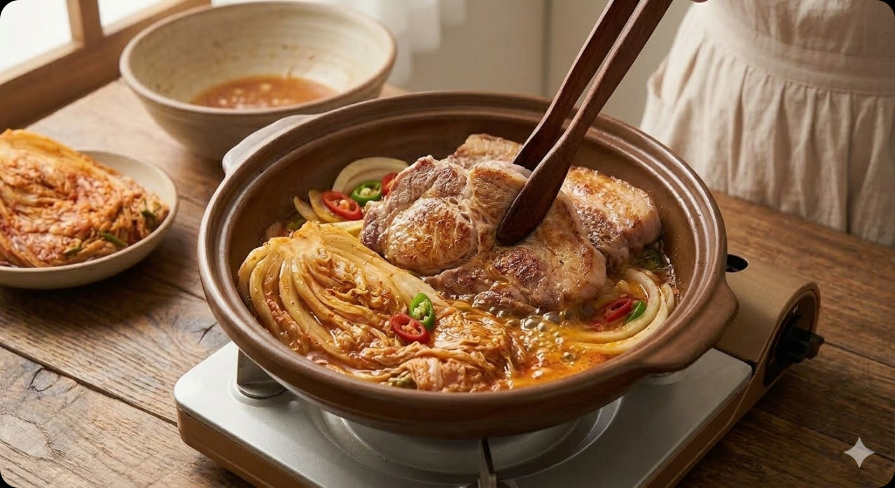 돼지고기 김치찜 조리 과정 3단계