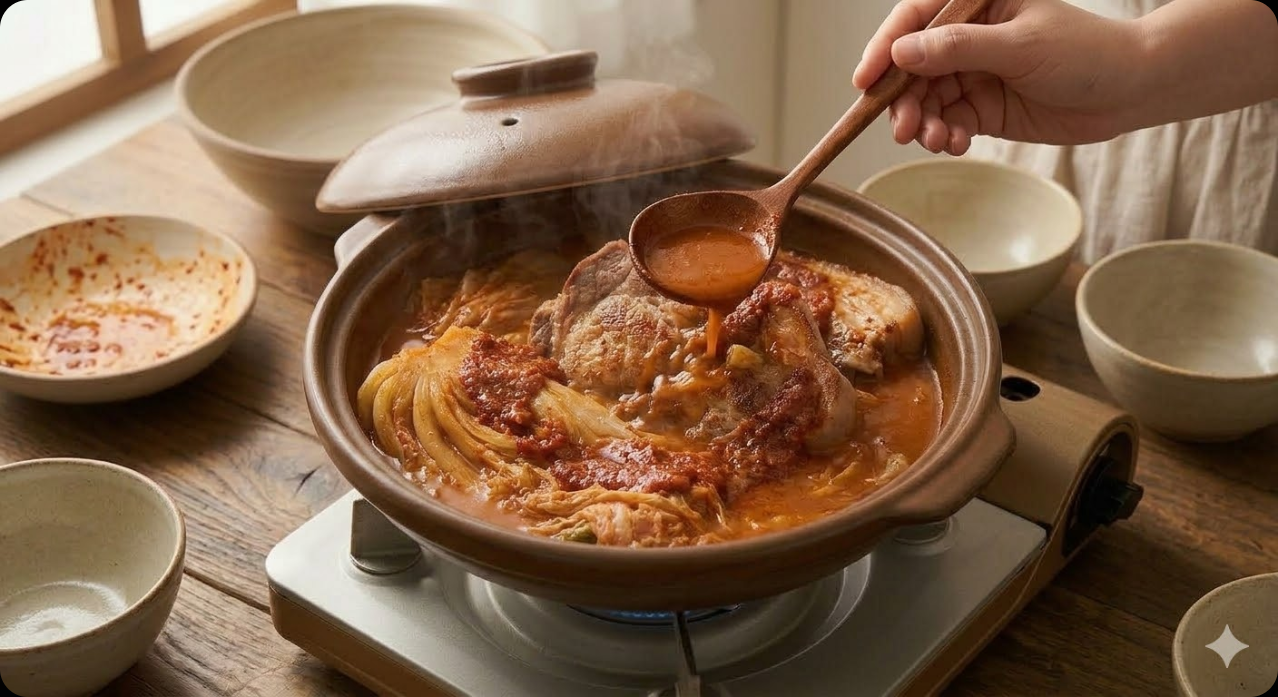 돼지고기 김치찜 조리 과정 6단계