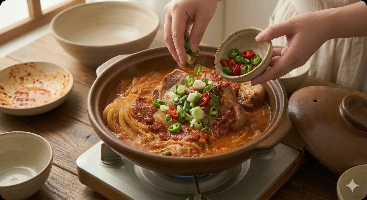 돼지고기 김치찜 조리 과정 7단계