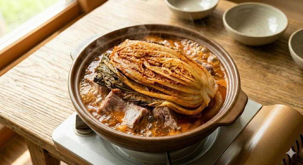 Step 5 of Minari Mugeunji Deungppyeojjim cooking process