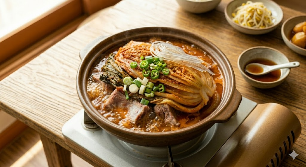 Step 6 of Minari Mugeunji Deungppyeojjim cooking process