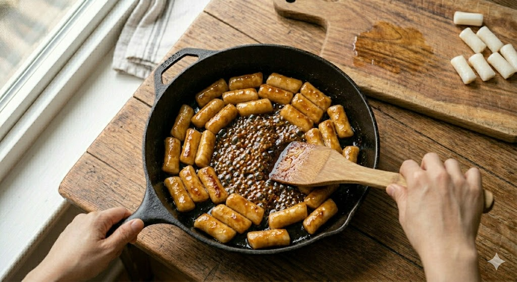 Shanghai Butter Tteok cooking process Step 4