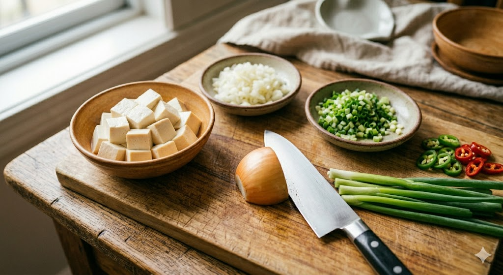 Mapo Tofu Cooking Step 1