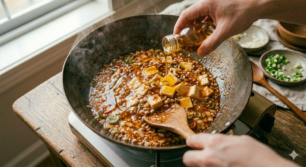 Mapo Tofu Cooking Step 6