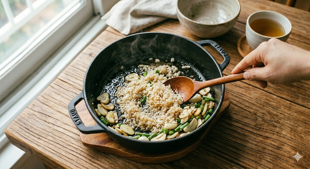 Pork Jowl Pot Rice Cooking Step 3