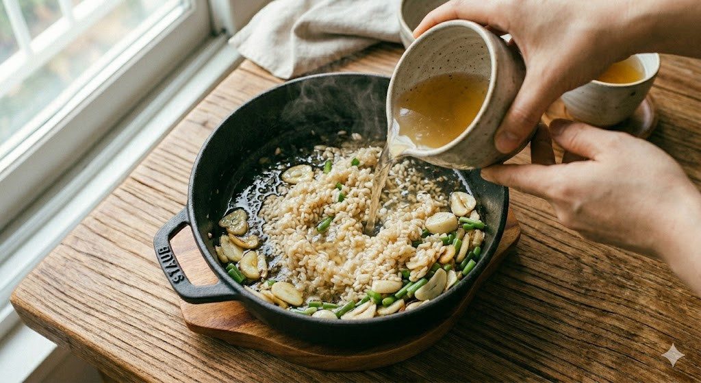Pork Jowl Pot Rice Cooking Step 4