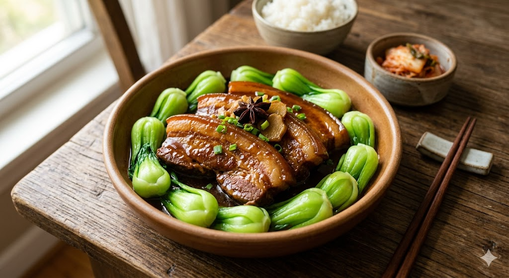 Delicious view of the finished Dongpo Pork