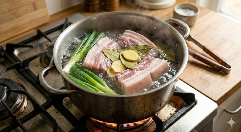 Dongpo Pork Cooking Process Step 1